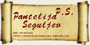 Pantelija Šeguljev vizit kartica